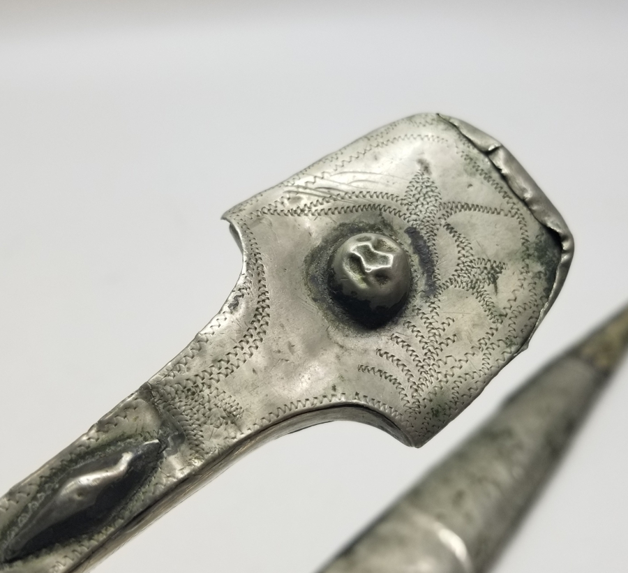 ORİJİNAL KININDA BURSA YAPIMI OSMANLI DÖNEMİ ÇERKES KAMASI