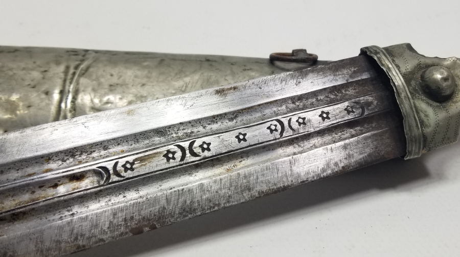 ORİJİNAL KININDA BURSA YAPIMI OSMANLI DÖNEMİ ÇERKES KAMASI