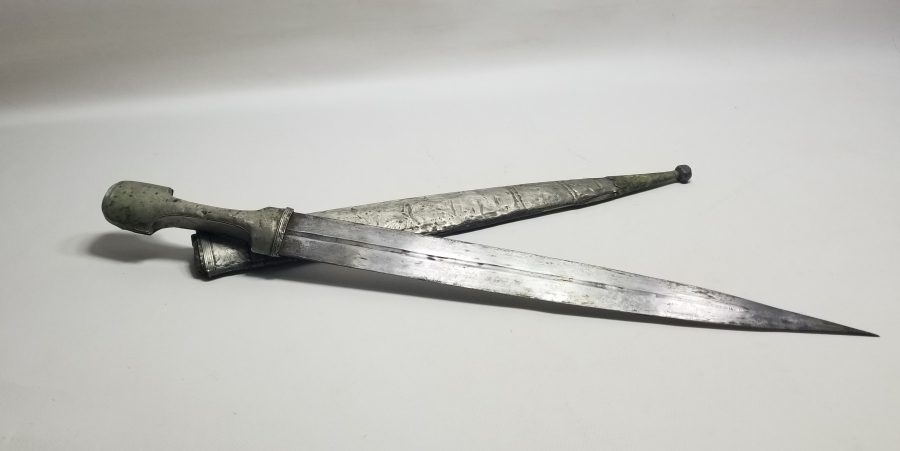 ORİJİNAL KININDA BURSA YAPIMI OSMANLI DÖNEMİ ÇERKES KAMASI