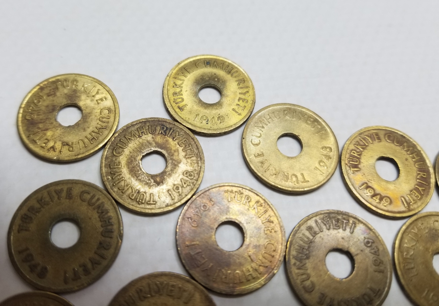 ANTİKA DELİKLİ 1 KURUŞ LOTU