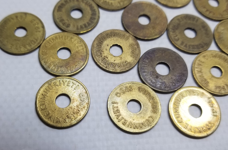 ANTİKA DELİKLİ 1 KURUŞ LOTU