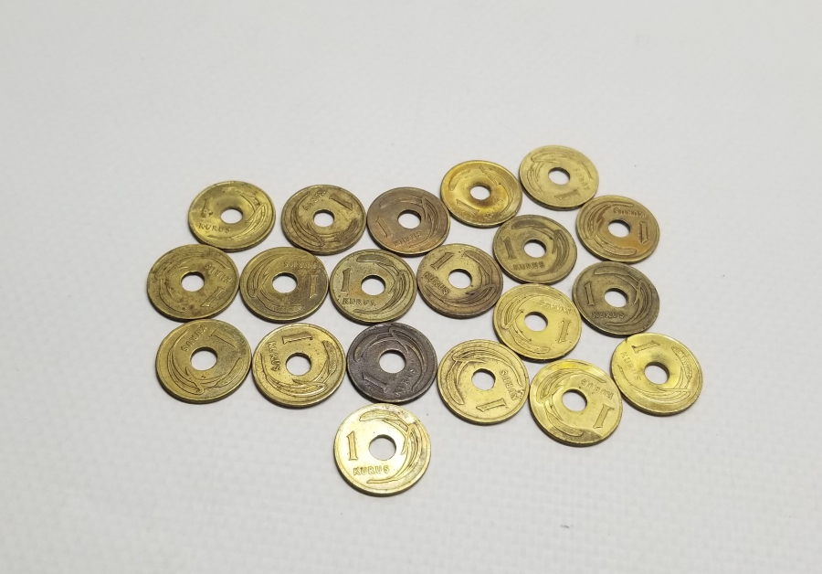 ANTİKA DELİKLİ 1 KURUŞ LOTU