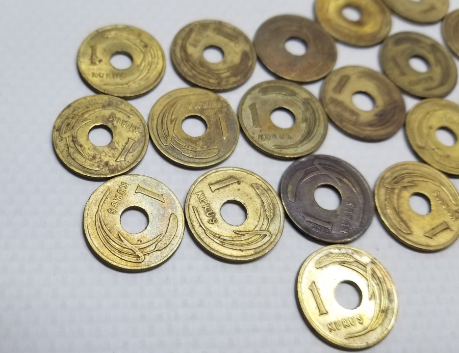 ANTİKA DELİKLİ 1 KURUŞ LOTU