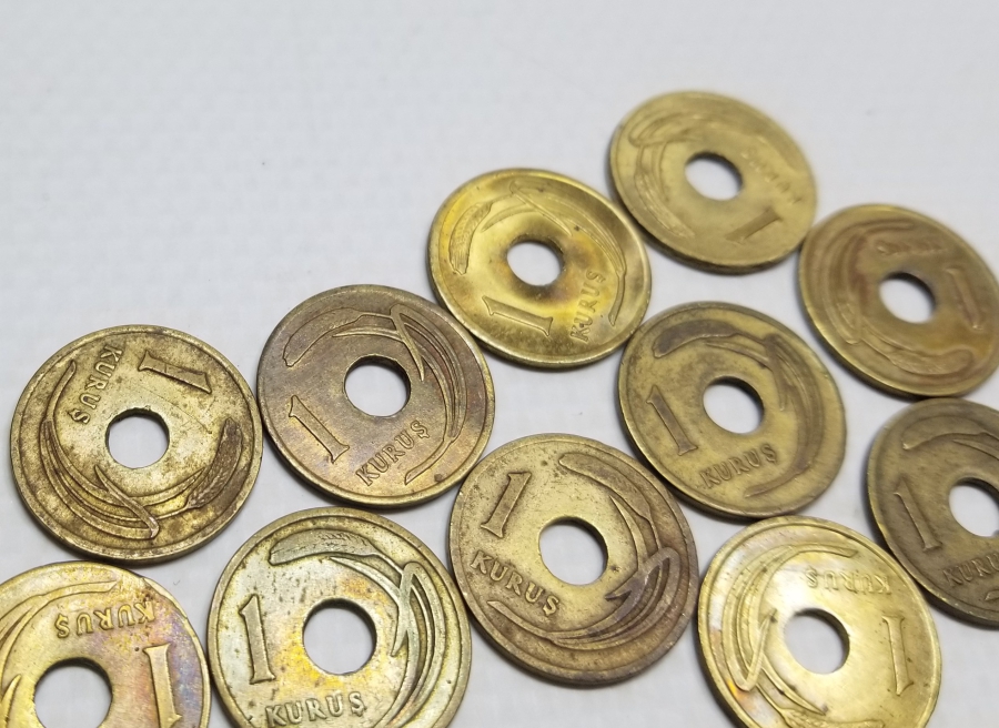 ANTİKA DELİKLİ 1 KURUŞ LOTU