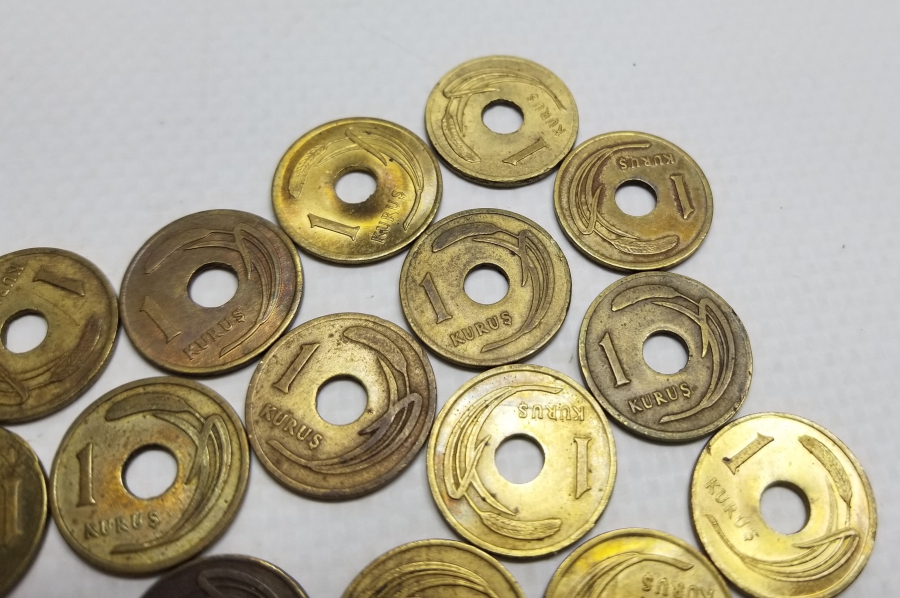 ANTİKA DELİKLİ 1 KURUŞ LOTU