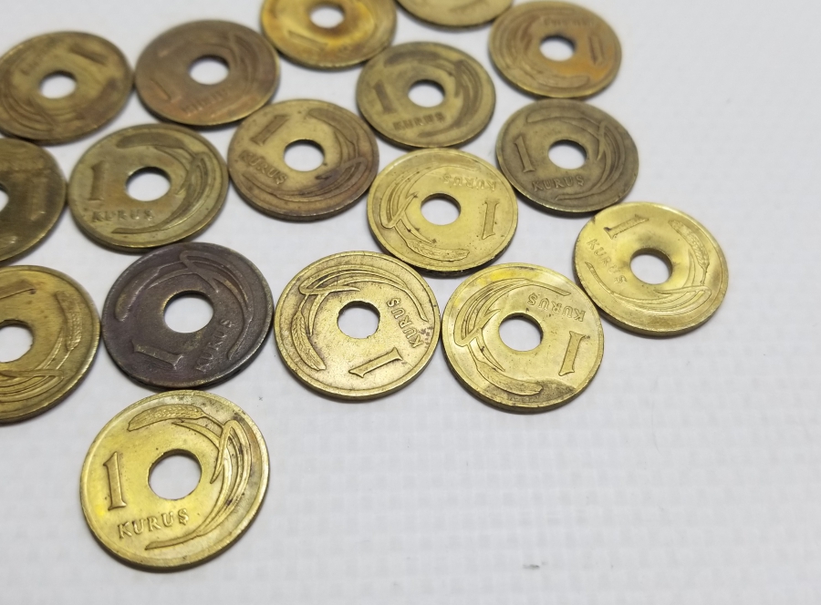 ANTİKA DELİKLİ 1 KURUŞ LOTU