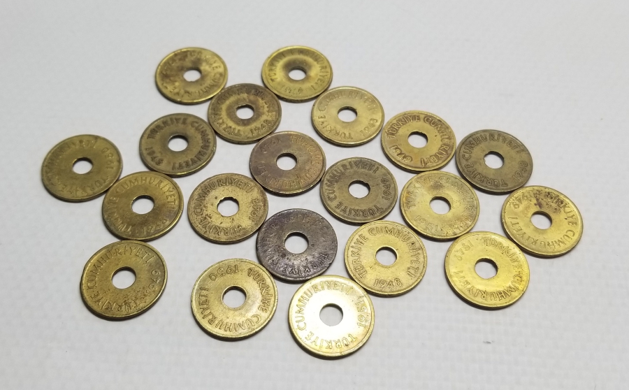 ANTİKA DELİKLİ 1 KURUŞ LOTU