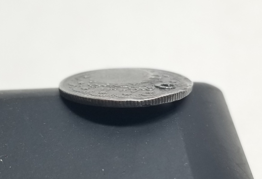 ÜZERİ TILSIMLI ÇOK NADİR GÜMÜŞ BEREKET PARASI