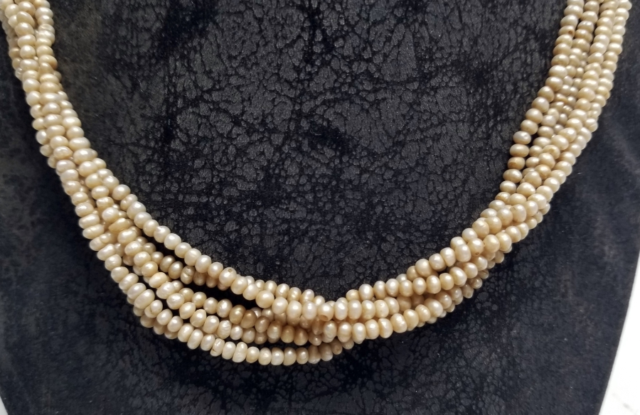 OSMANLI DÖNEMİ BÜYÜK BOY TAM TUR İNCİ GERDANLIK