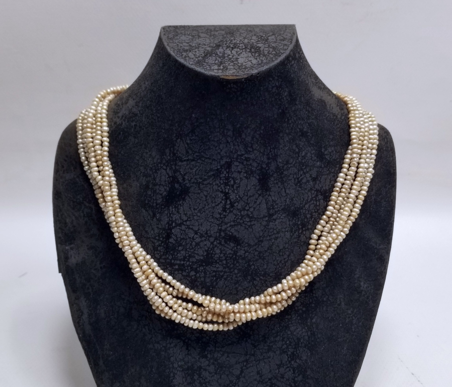 OSMANLI DÖNEMİ BÜYÜK BOY TAM TUR İNCİ GERDANLIK