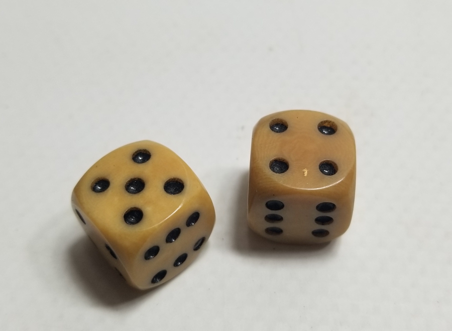 2 ADET ANTİKA KATALİN ZAR