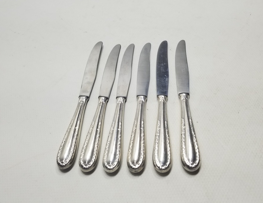 ANTİKA GÜMÜŞ YEMEK BIÇAĞI TAKIMI