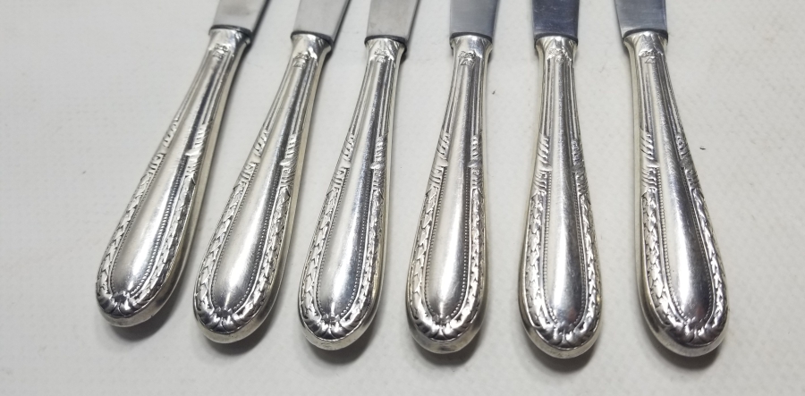 ANTİKA GÜMÜŞ YEMEK BIÇAĞI TAKIMI