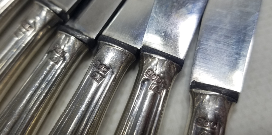 ANTİKA GÜMÜŞ YEMEK BIÇAĞI TAKIMI