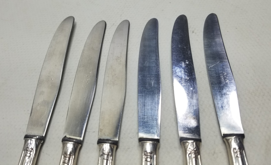 ANTİKA GÜMÜŞ YEMEK BIÇAĞI TAKIMI