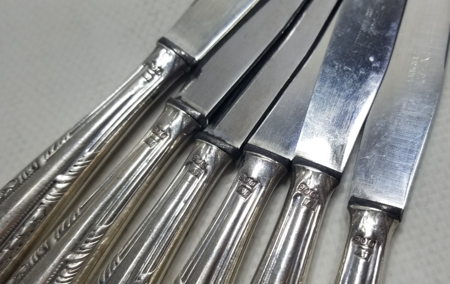 ANTİKA GÜMÜŞ YEMEK BIÇAĞI TAKIMI