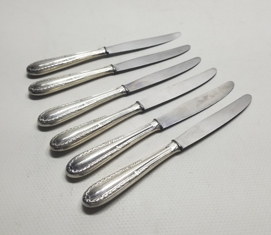 ANTİKA GÜMÜŞ YEMEK BIÇAĞI TAKIMI