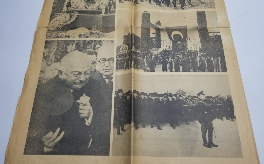 22 KASIM 1938 TARİHLİ MUSTAFA KEMAL ATATÜRK'ÜN ÖLÜMÜ KONULU TAN GAZETESİ