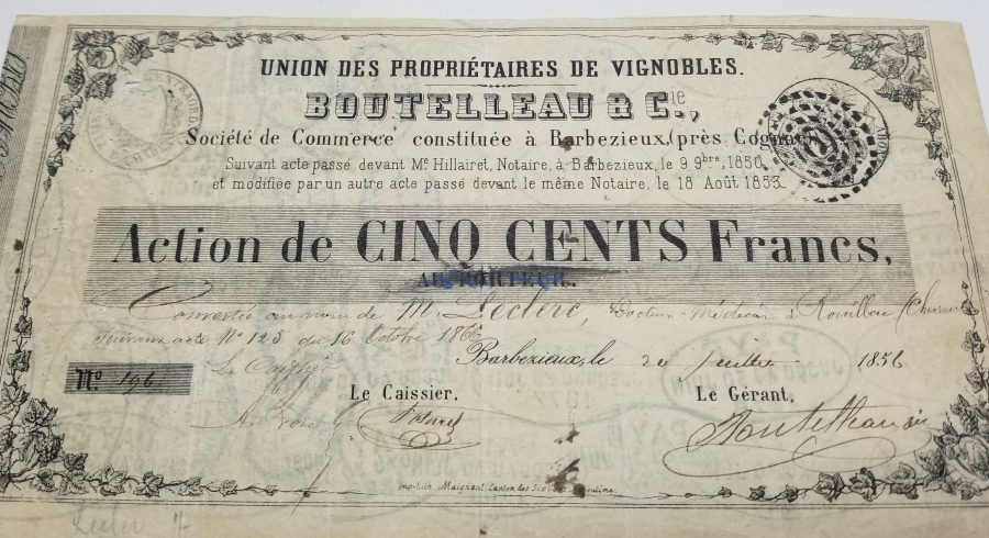 1856 TARİHLİ HİSSE SENEDİ