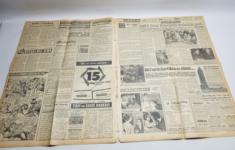 ADNAN MENDERES'İN İDAMI KONULU 25 OCAK 1961 TARİHLİ AKŞAM GAZETESİ