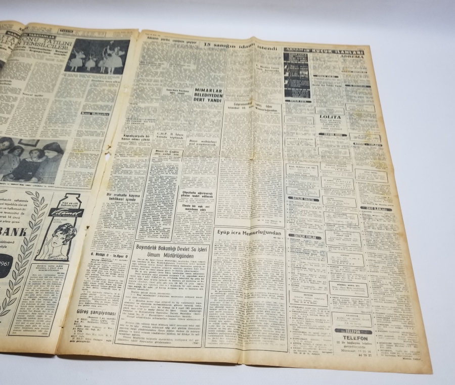 ADNAN MENDERES'İN İDAMI KONULU 29 OCAK 1961 TARİHLİ AKŞAM GAZETESİ