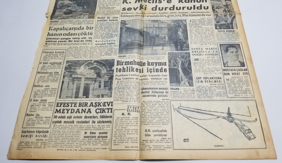 ADNAN MENDERES'İN İDAMI KONULU 29 OCAK 1961 TARİHLİ AKŞAM GAZETESİ