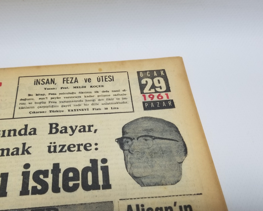 ADNAN MENDERES'İN İDAMI KONULU 29 OCAK 1961 TARİHLİ AKŞAM GAZETESİ