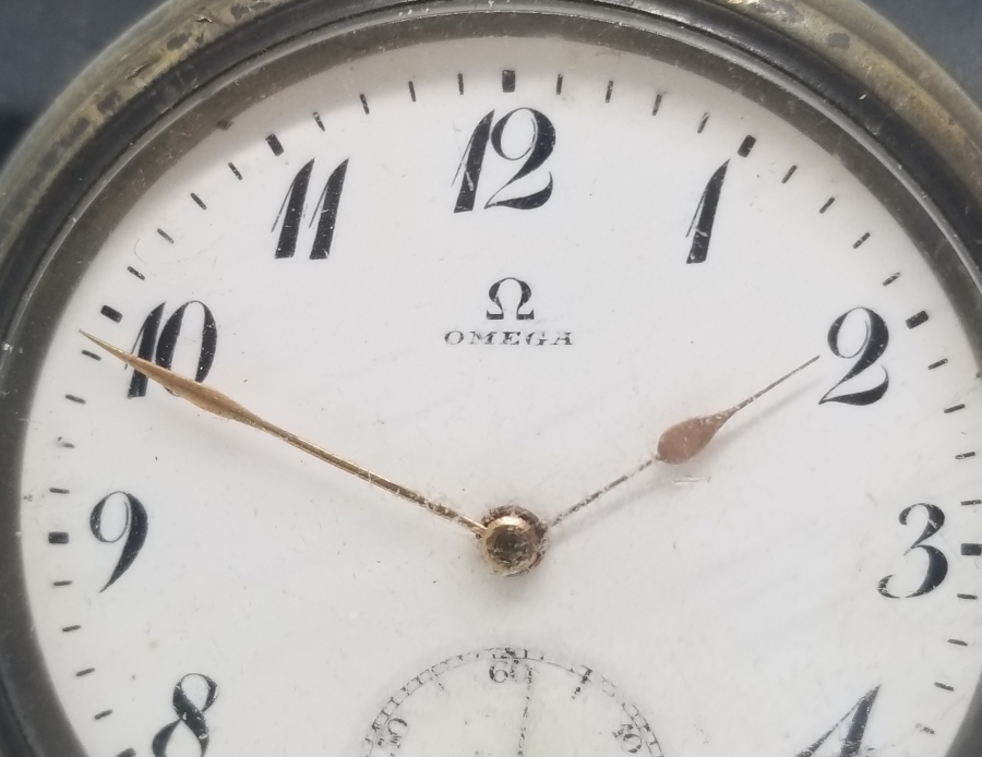 GÜMÜŞ KASA ANTİKA OMEGA CEP SAATİ