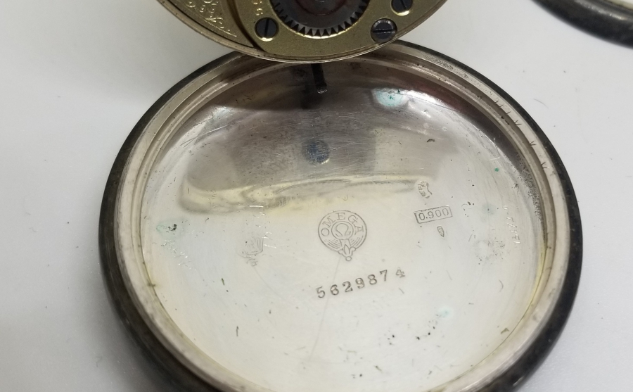 GÜMÜŞ KASA ANTİKA OMEGA CEP SAATİ