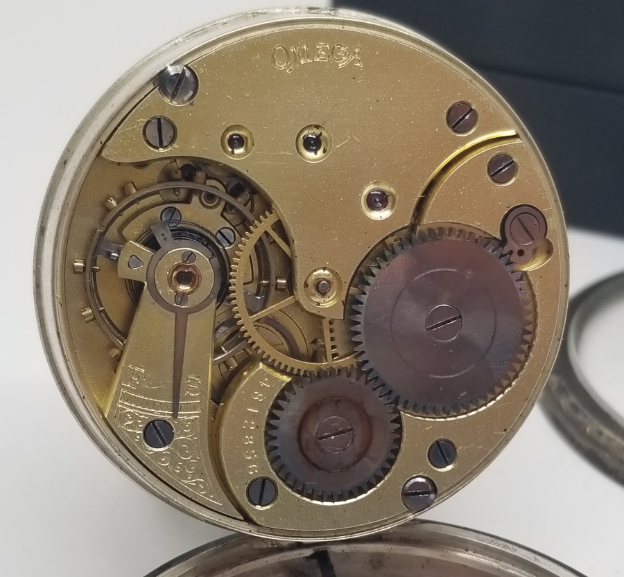 GÜMÜŞ KASA ANTİKA OMEGA CEP SAATİ