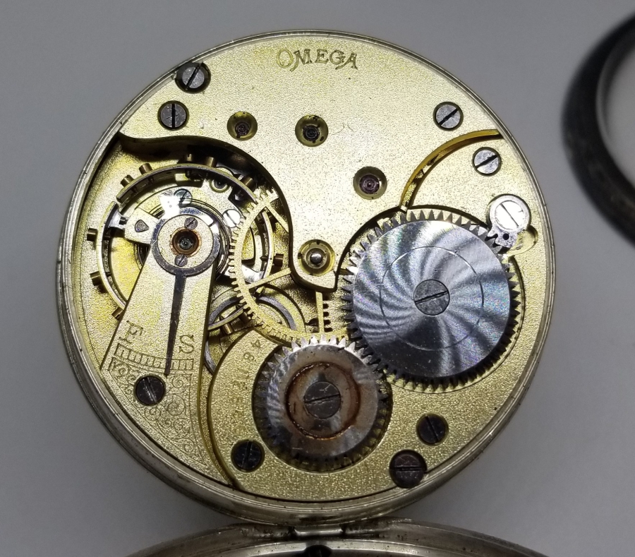 GÜMÜŞ KASA ANTİKA OMEGA CEP SAATİ