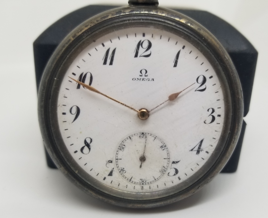 GÜMÜŞ KASA ANTİKA OMEGA CEP SAATİ