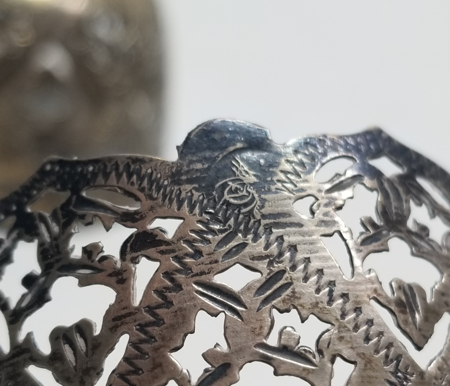 TESTERE VE KALEM İŞÇİLİKLİ OSMANLI DÖNEMİ ÇİFT GÜMÜŞ FİNCAN ZARFI