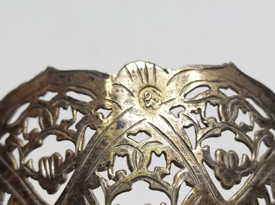 TESTERE VE KALEM İŞÇİLİKLİ OSMANLI DÖNEMİ ÇİFT GÜMÜŞ FİNCAN ZARFI