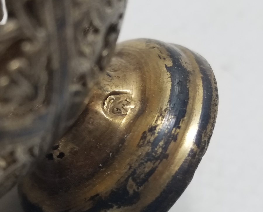 TESTERE VE KALEM İŞÇİLİKLİ OSMANLI DÖNEMİ ÇİFT GÜMÜŞ FİNCAN ZARFI