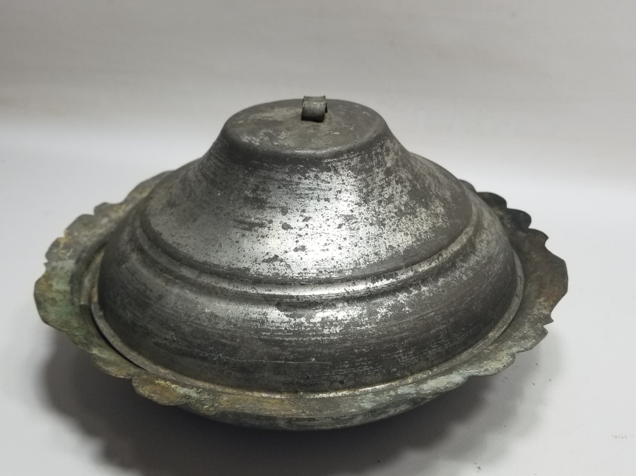 OSMANLI DÖNEMİ KAPAKLI BAKIR LENGER
