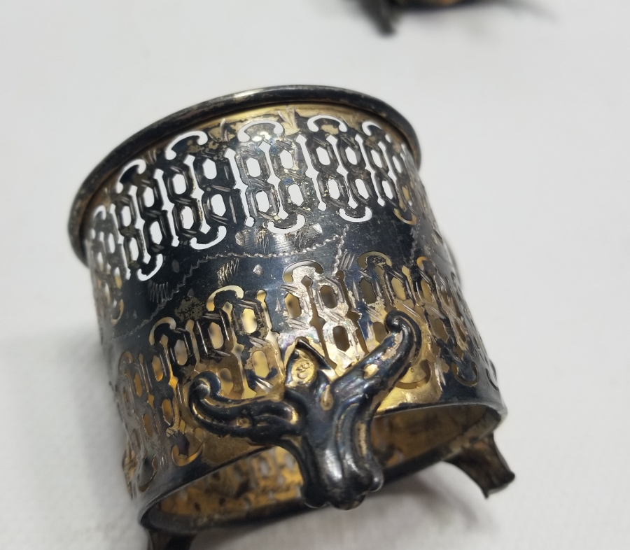 OSMANLI DÖNEMİ TUĞRALI GÜMÜŞ ÇİFT ŞERBETLİK