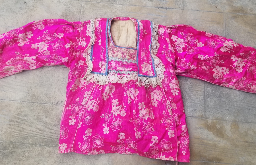 OSMANLI DÖNEMİ HEREKE DOKUMASI İPEK KIYAFET