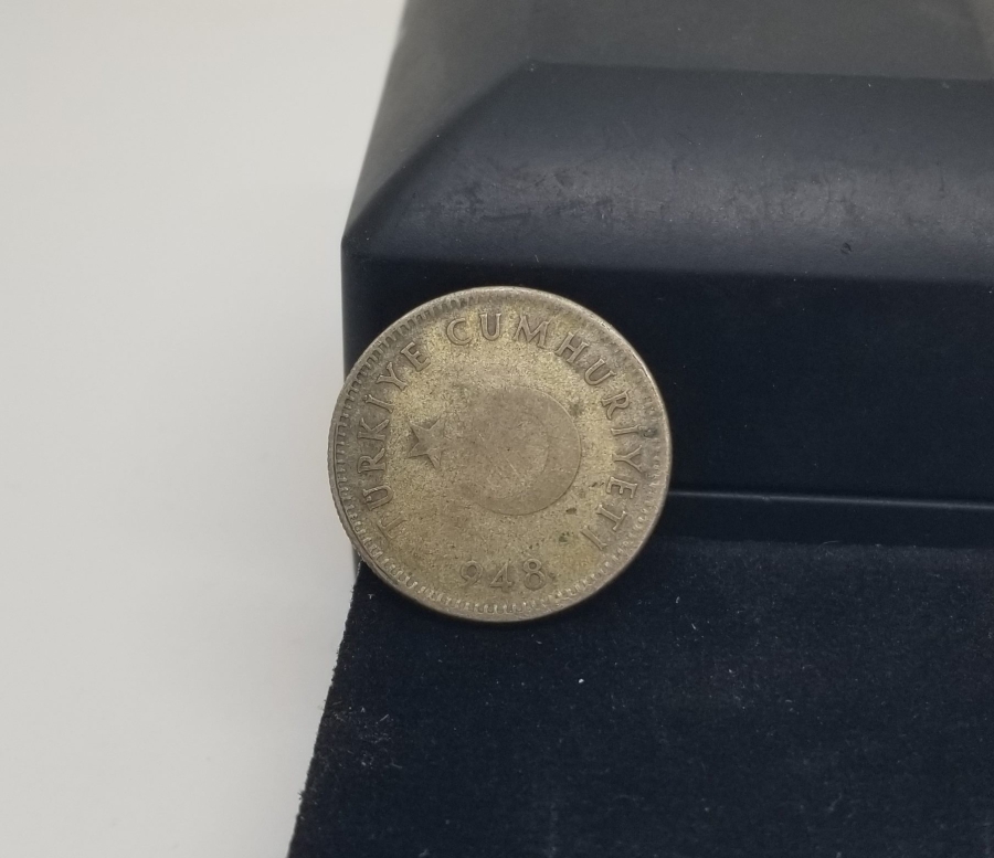 1948 YILI GÜMÜŞ TÜRKİYE CUMHURİYETİNİN SON GÜMÜŞ PARASI OLAN 1 LİRA