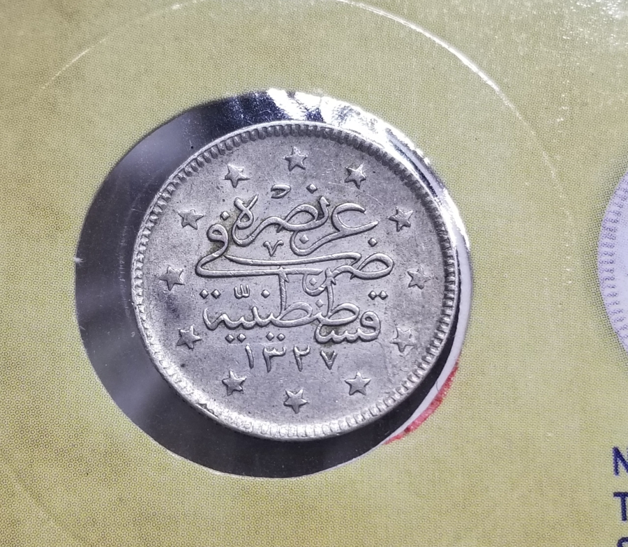 SULTAN MEHMET REŞAT HAN DÖNEMİ GÜMÜŞ 2 KURUŞ MECİDİYE