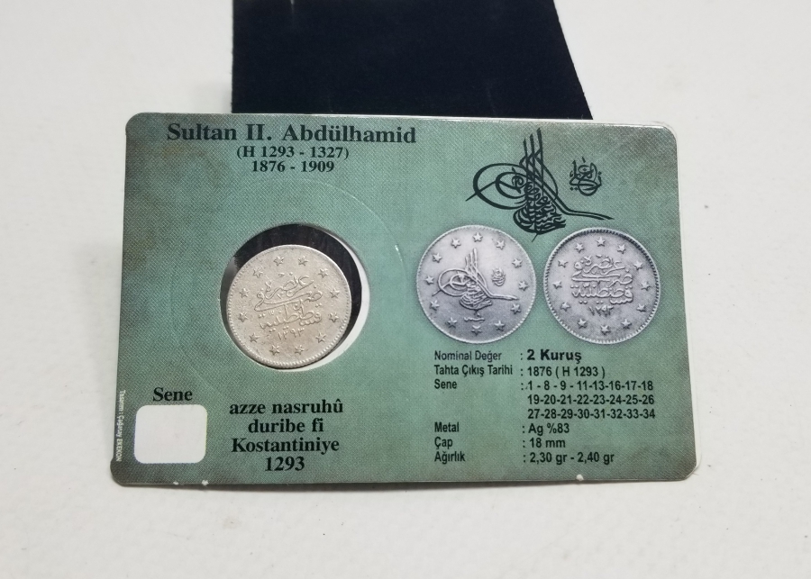 SULTAN ABDÜLHAMİD HAN DÖNEMİ GÜMÜŞ 2 KURUŞ MECİDİYE
