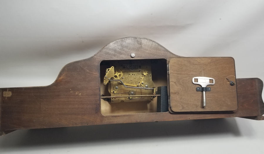 AHŞAP KASA OSMANLI DÖNEMİ KURMALI VE ZİLLİ ŞÖMİNE SAATİ