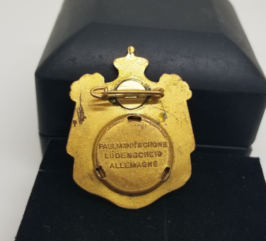 1938 TARİHLİ KRAL FARUK VE KRALİÇE FRIDA MİNELİ DÜĞÜN BROŞU