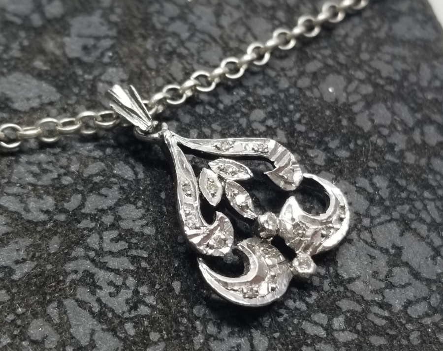 ÖZEL YAPIM PIRLANTA TAŞLI KOLYE