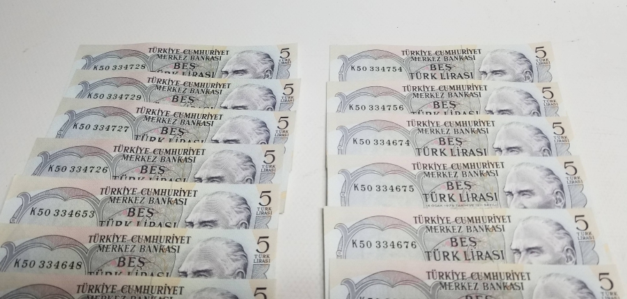 ANTİKA KAĞIT 5 LİRA LOTU