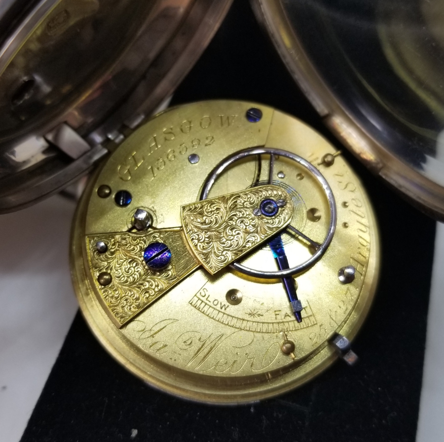 NADİR TİPTE GÜMÜŞ KASA YARIM PRİOR CEP SAATİ