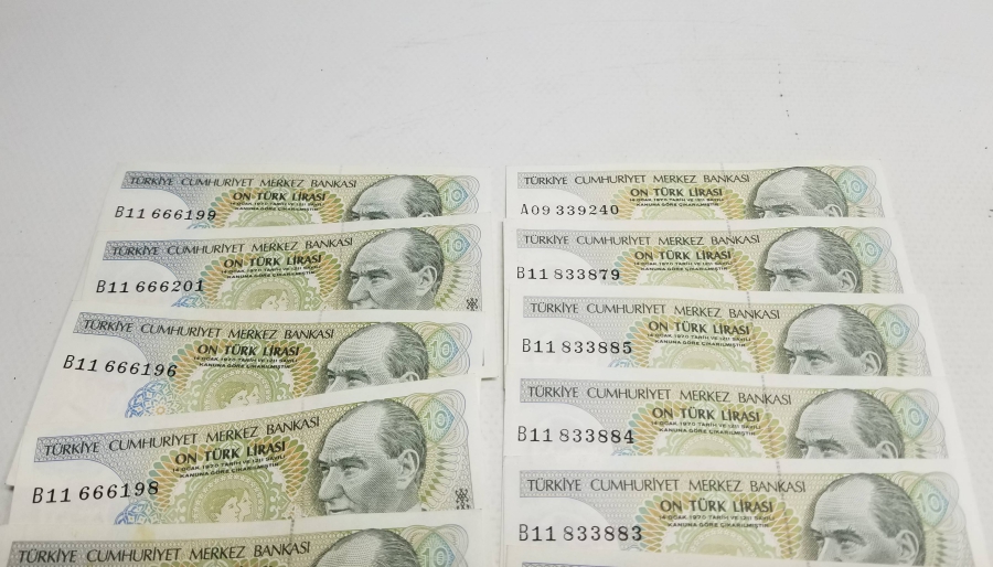 ANTİKA KAĞIT 10 LİRA LOTU