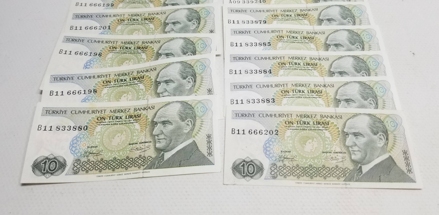 ANTİKA KAĞIT 10 LİRA LOTU