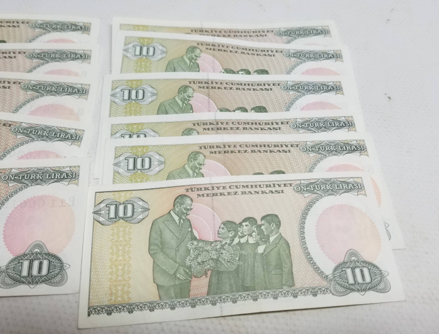 ANTİKA KAĞIT 10 LİRA LOTU