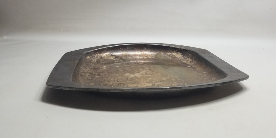 GÜMÜŞ KAPLAMA ANTİKA İTALYAN TEPSİ